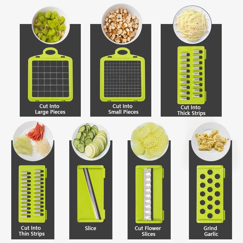 14/16 in 1 Multifunction Vegetable Chopper